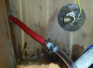 discharge hose connection