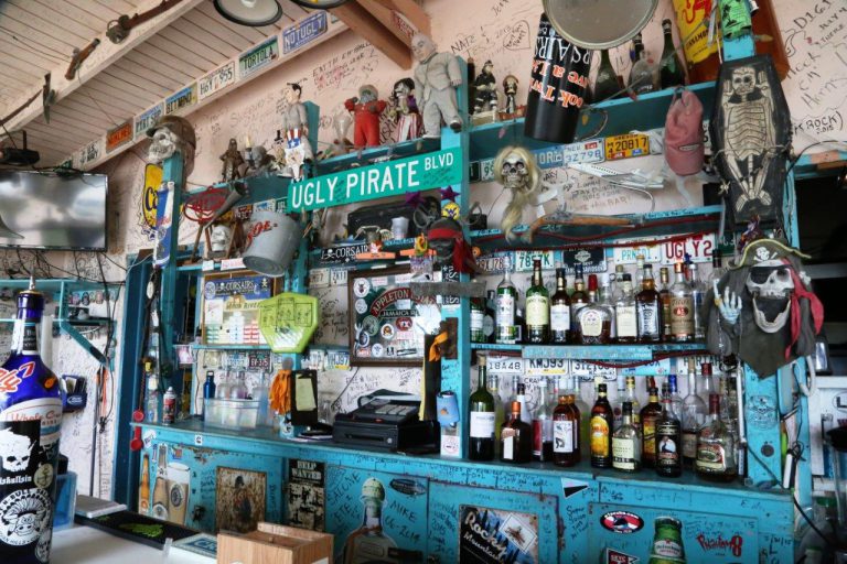 Corsair's has an impressive beach bar