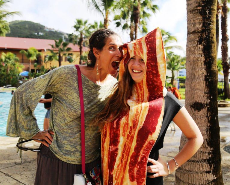 Poor bacon-girl did not have a chance when Kimberly showed up at the Beer & Bacon Bachanal