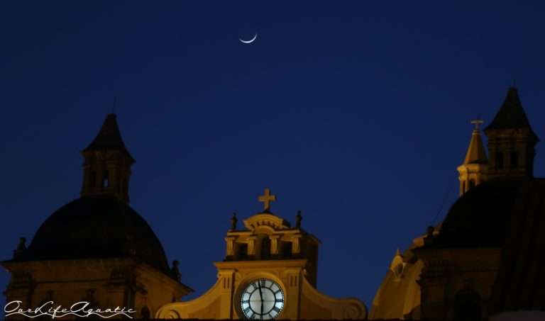 Moon over the cathedral