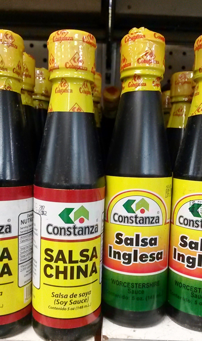 Salsa=Sauce. So, of course, soy sauce is "Chinese salsa", and Worcestershire is "English salsa"