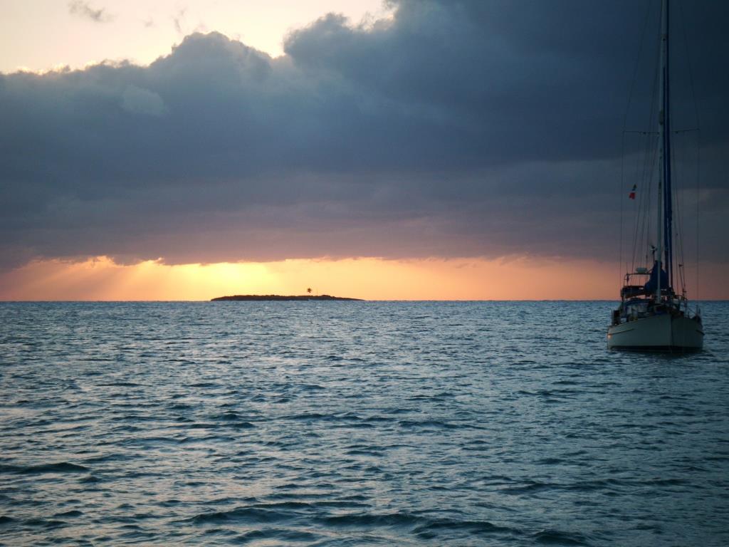 Nassau anchorage sunset