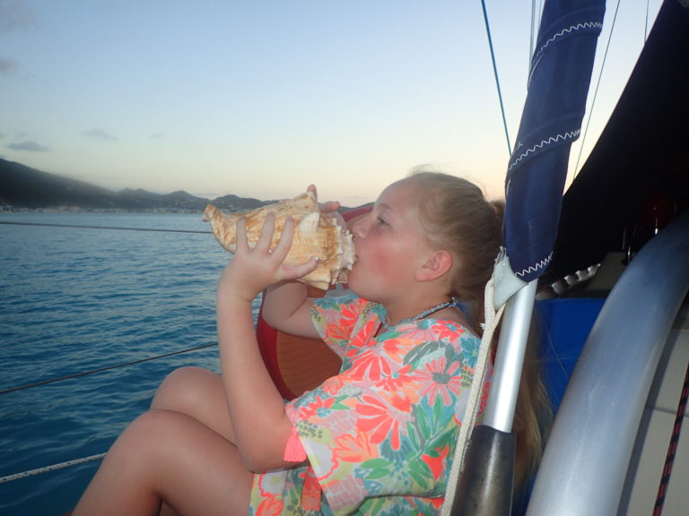 Learning to blow the conch horn