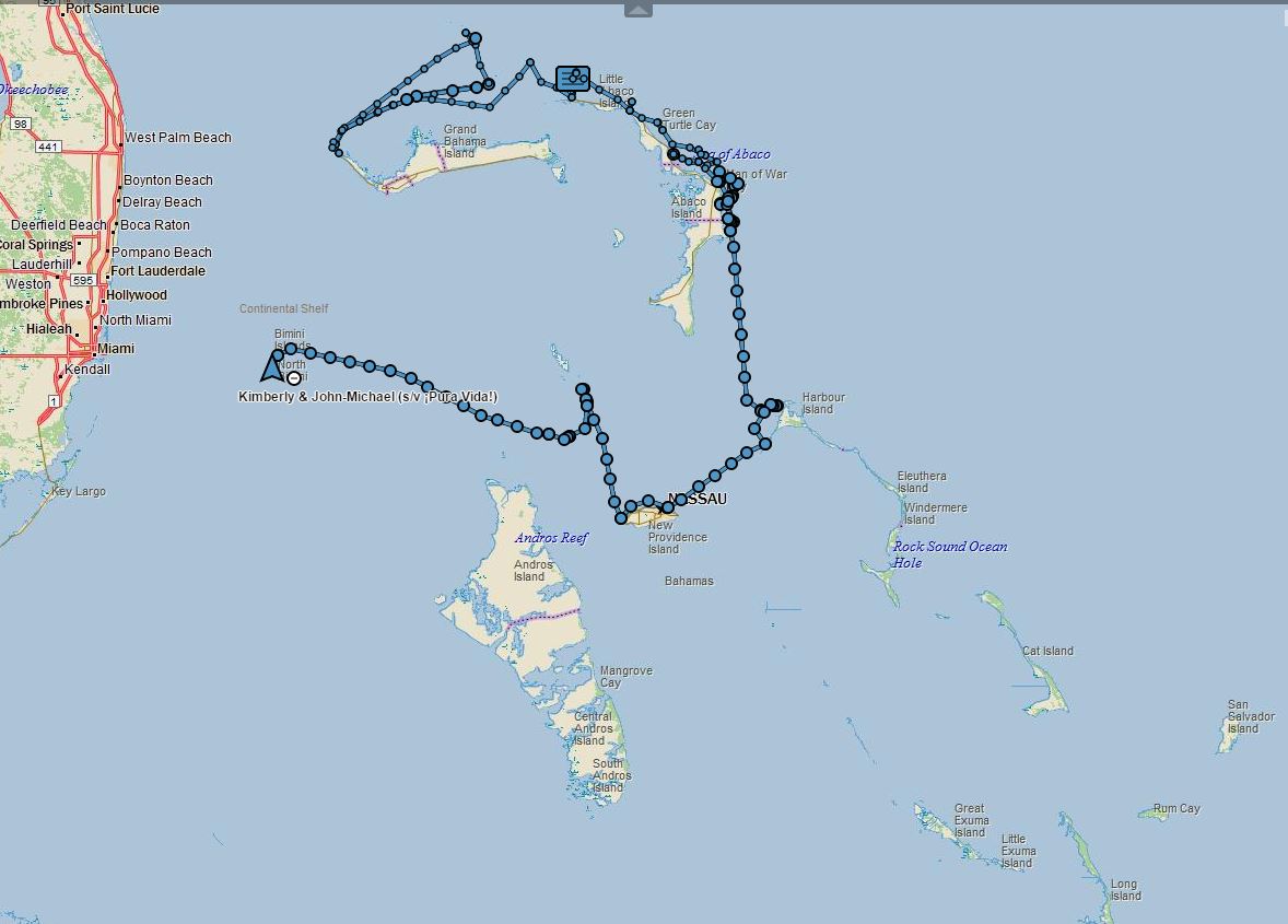 Map N Bahamas Route 